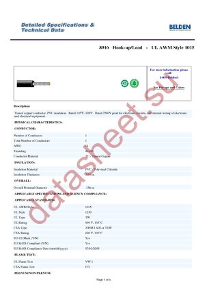 8916 013500 datasheet  